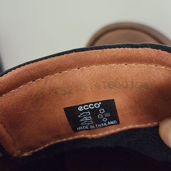 Ecco Brown Leather Shock Point Lace Up Oxford Size 47(12.5) main image 4